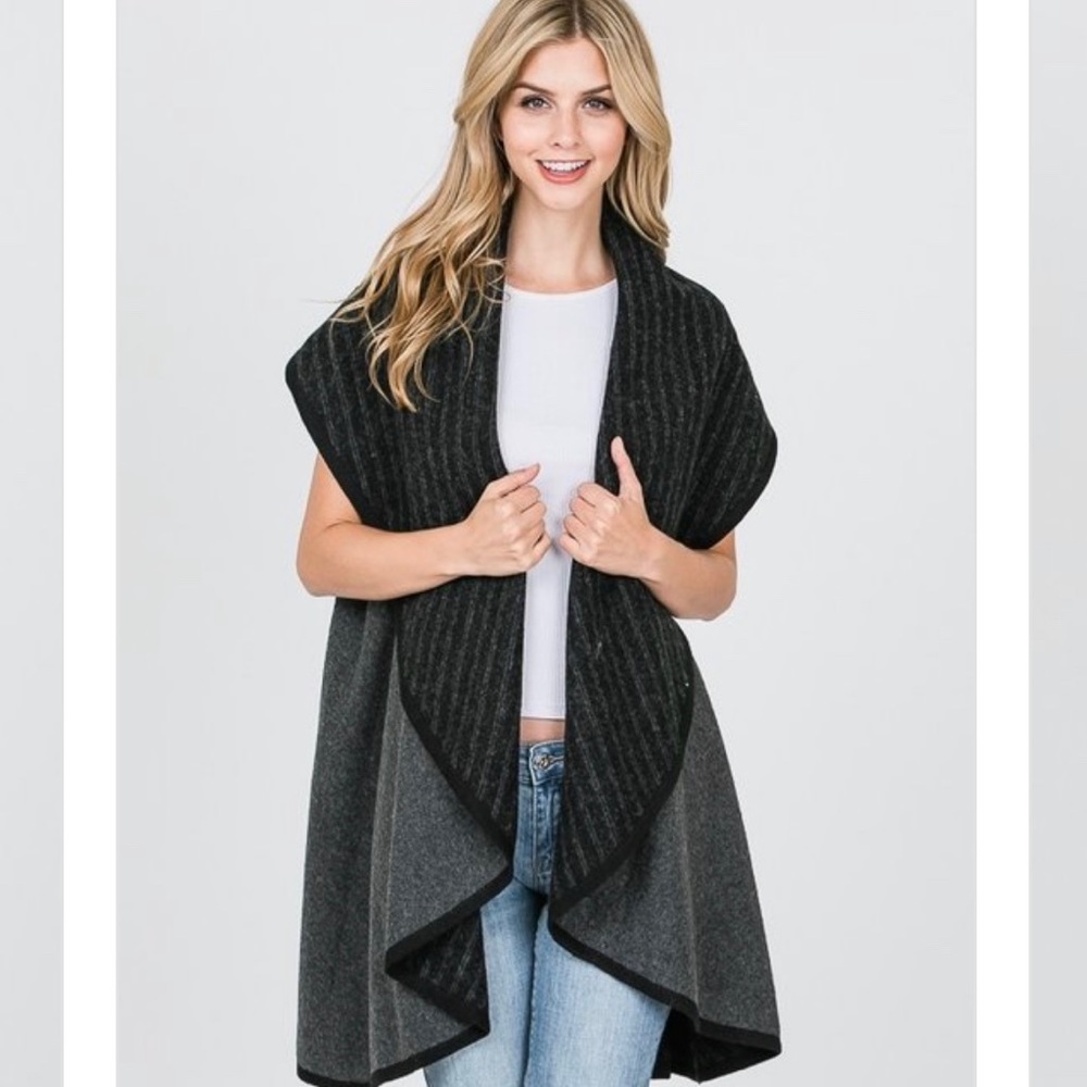 Reversible grey vest, one size fits most